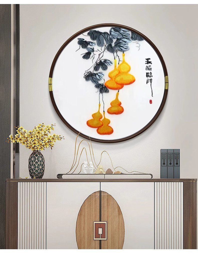 新中式玄关画餐厅画