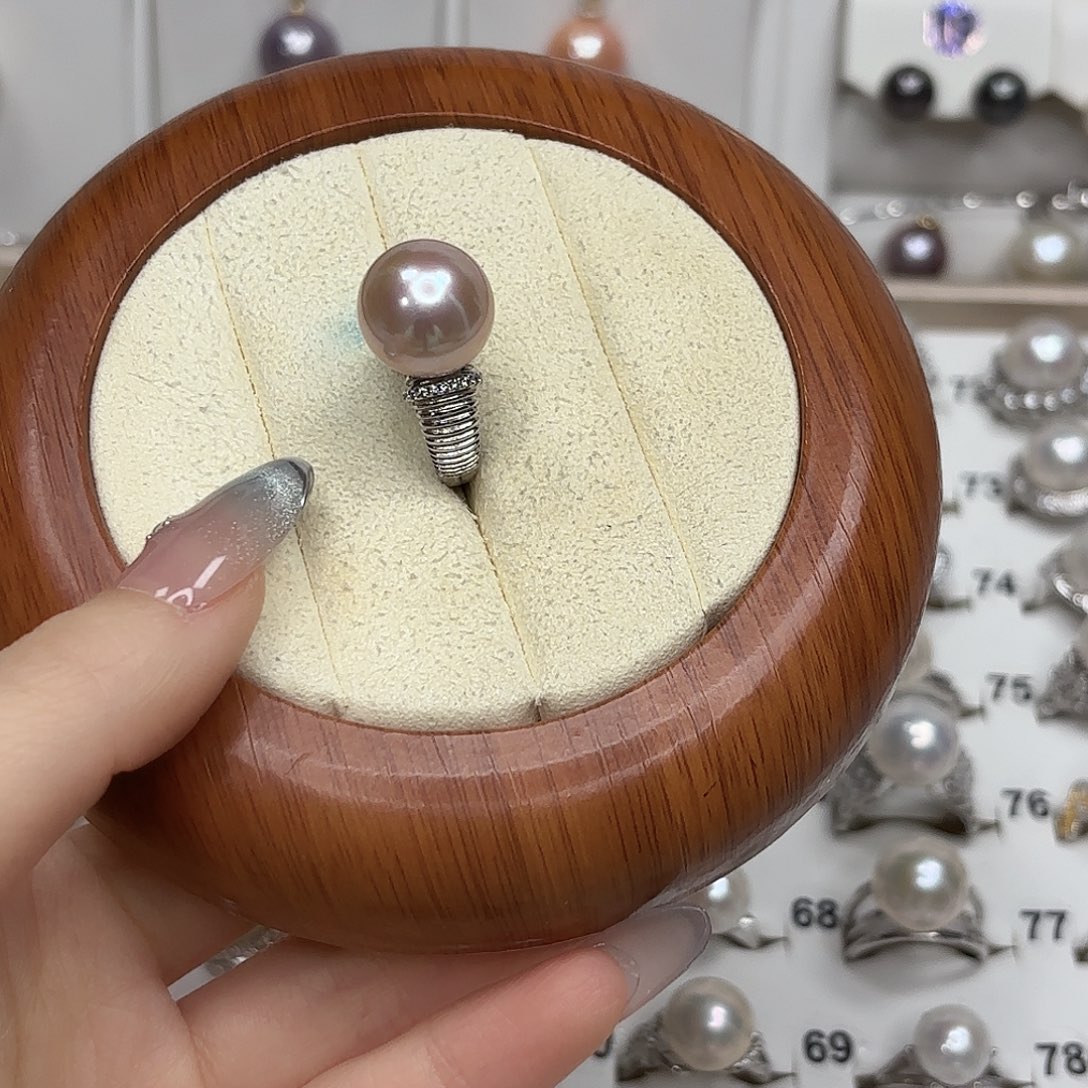 大***琳银S925镶嵌戒指淡水珍珠