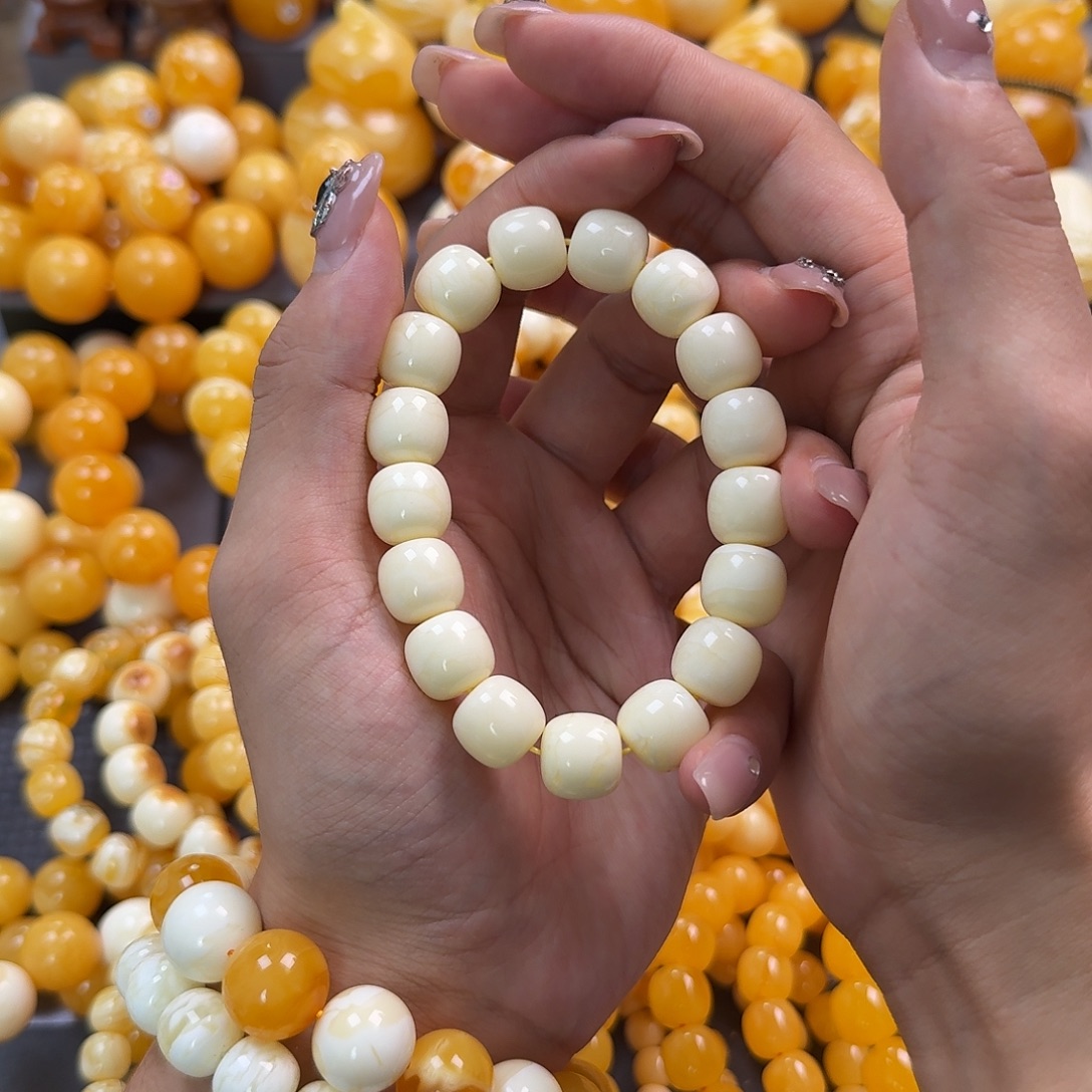 蜜蜡未镶嵌珠宝奇石同料13mm