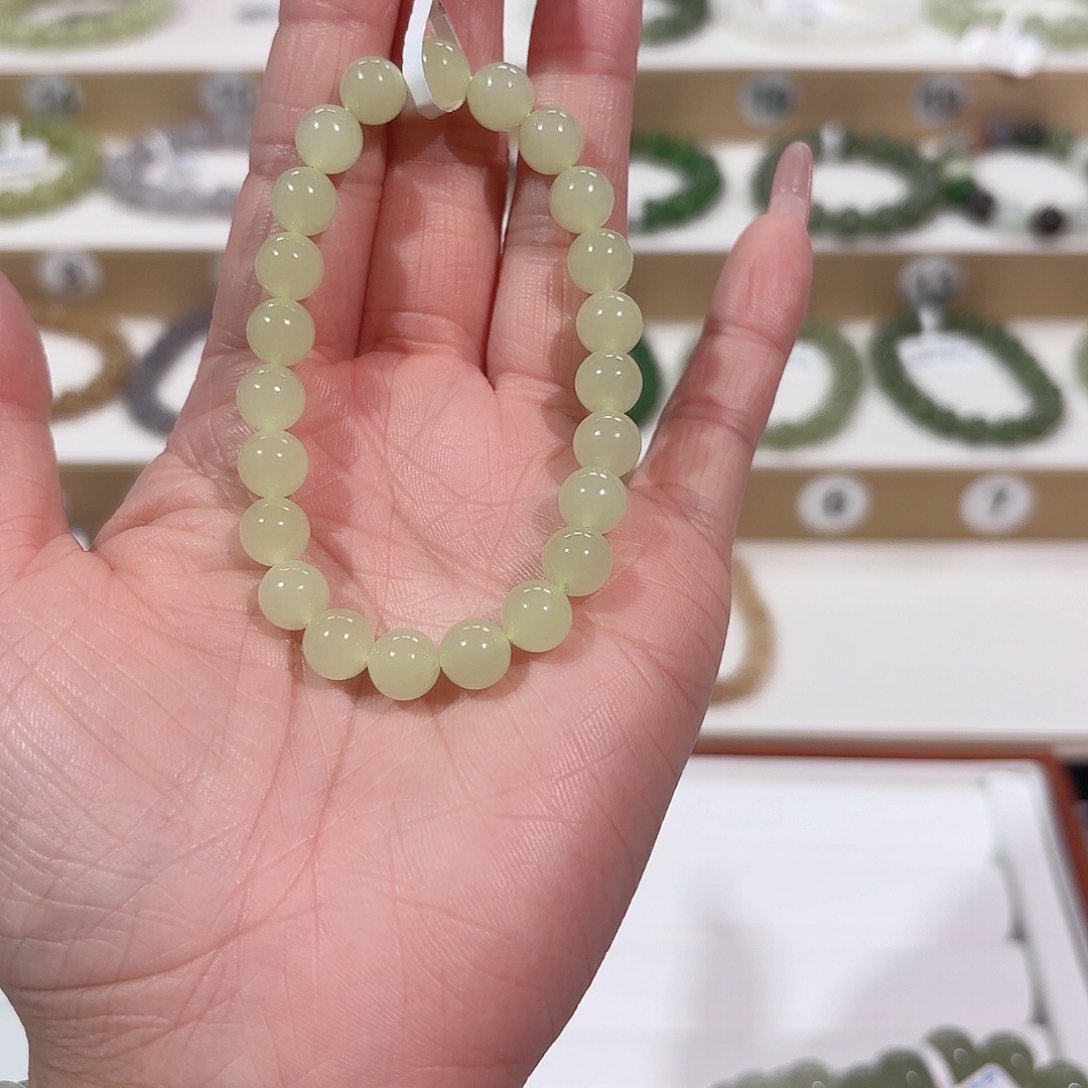 和田玉手链未镶嵌原****V