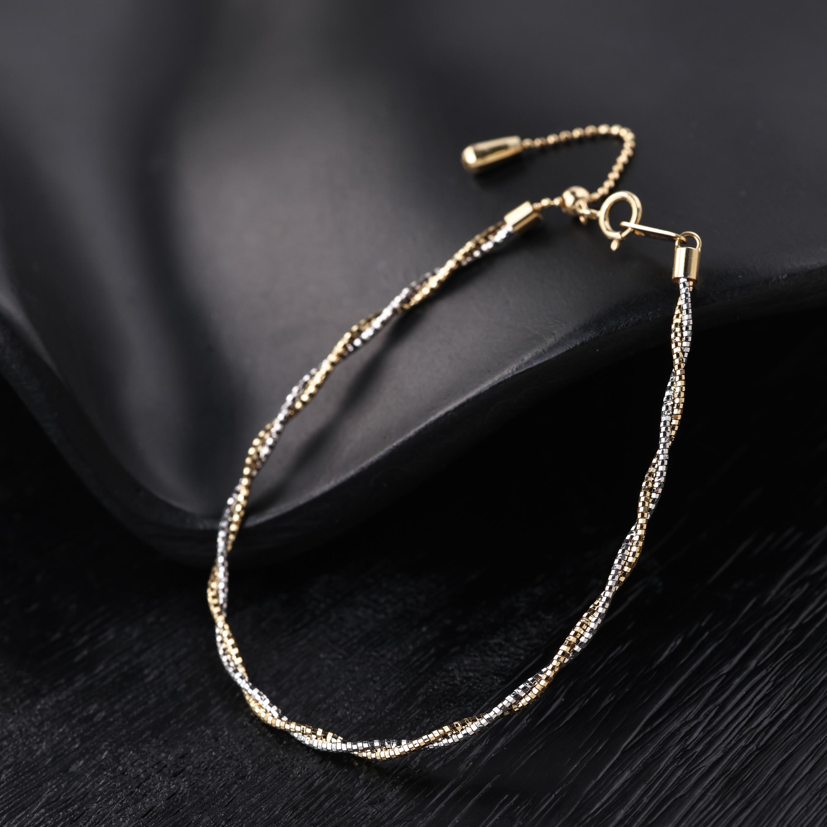 【举石臻选】TA1212-1331-1个性手链18K（一件/长约16+2cm）H