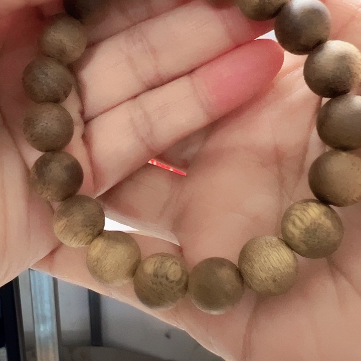 沉香手串圆珠单圈手串