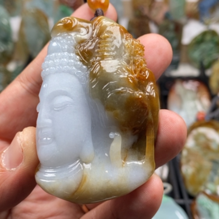 【闪购商品】翡翠颈饰未镶嵌缅甸翡翠A货吊坠