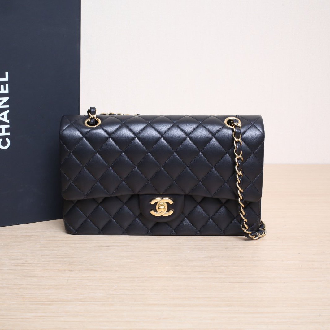 99新 Chanel/香奈儿 斜跨包 25.5 皮革S 14开 金扣 P215664457