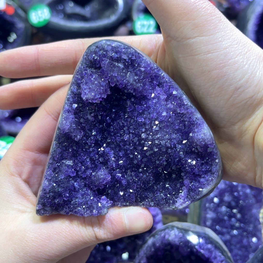 紫晶摆件未镶嵌紫水晶