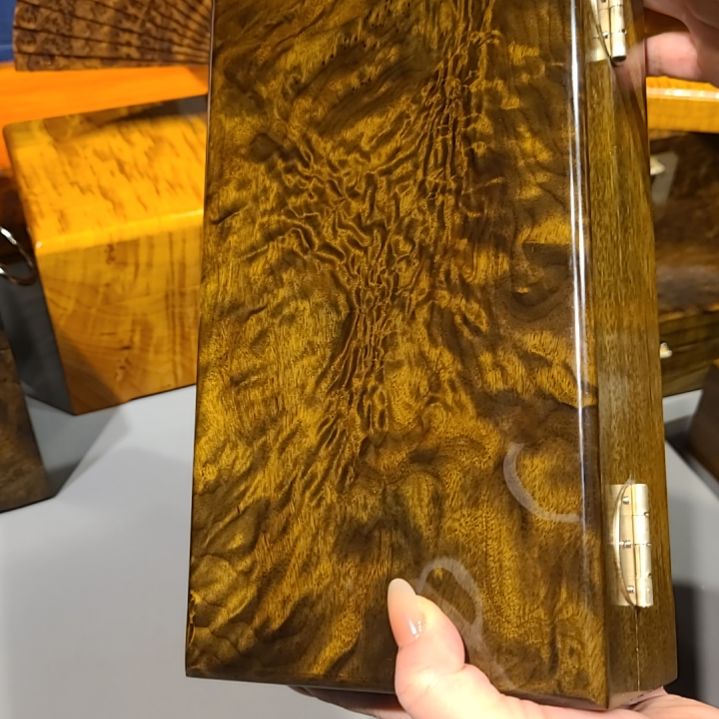 楠木26-14-9小叶桢楠乌木金丝楠首饰盒