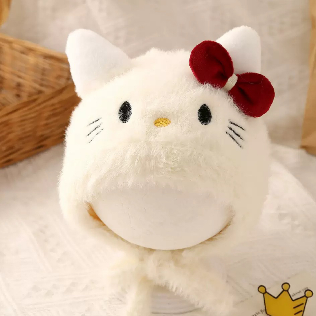 梨子【宝宝加绒卡通帽子】婴儿秋冬加绒卡通帽子