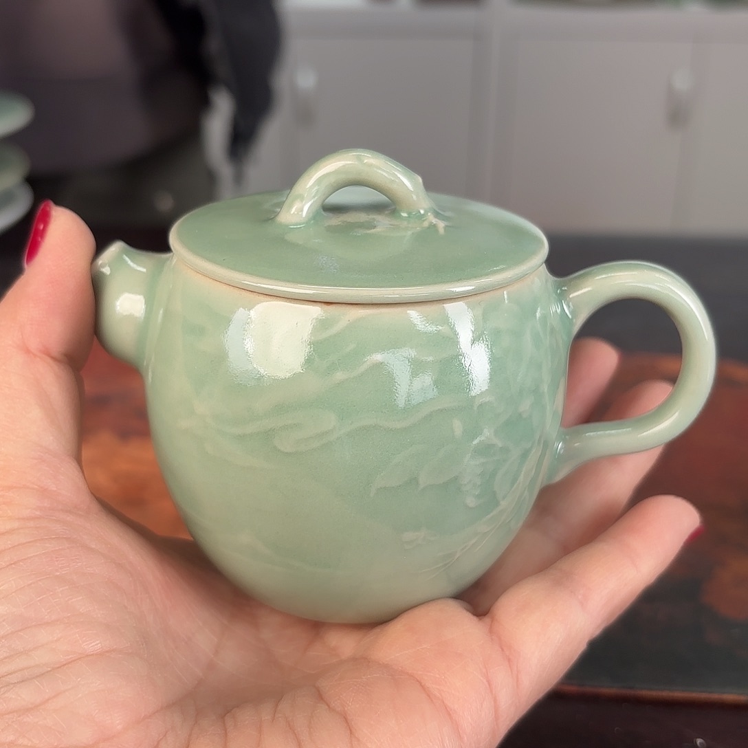 龙泉云间青瓷小米茶器