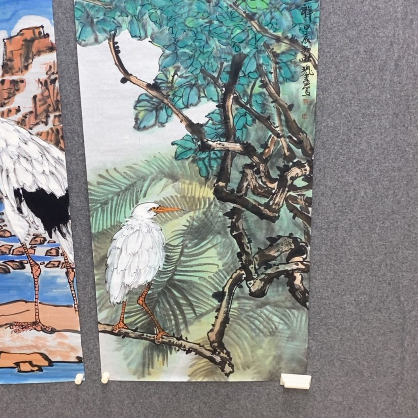 【闪购商品】国画笑**对郑老师国画作品