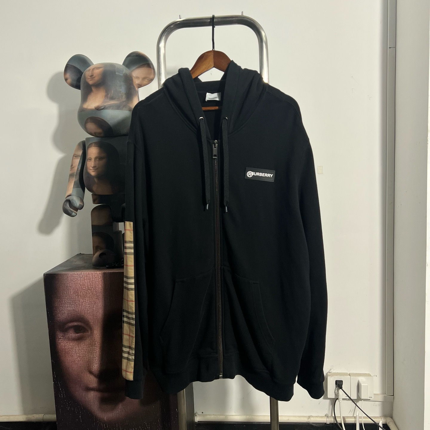 99新 BURBERRY/博柏利 巴宝莉手臂格纹外套 X0202 XXL 长79 宽70