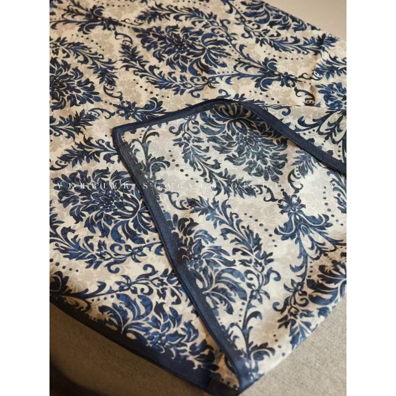 A059【蓝纹雅织】70*70防晒百搭布料