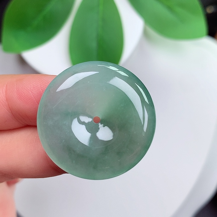 颈饰未镶嵌翡翠平安扣 27.7x5.5mm