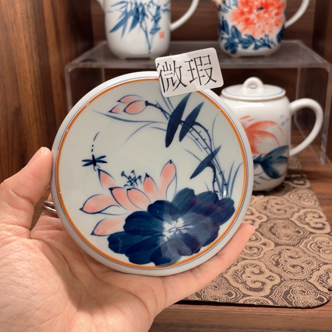微瑕釉下彩纯手绘