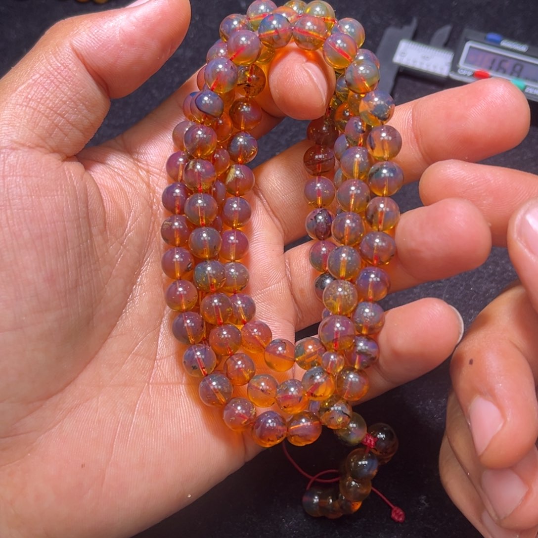 未镶嵌琥珀手串缅甸琥珀30