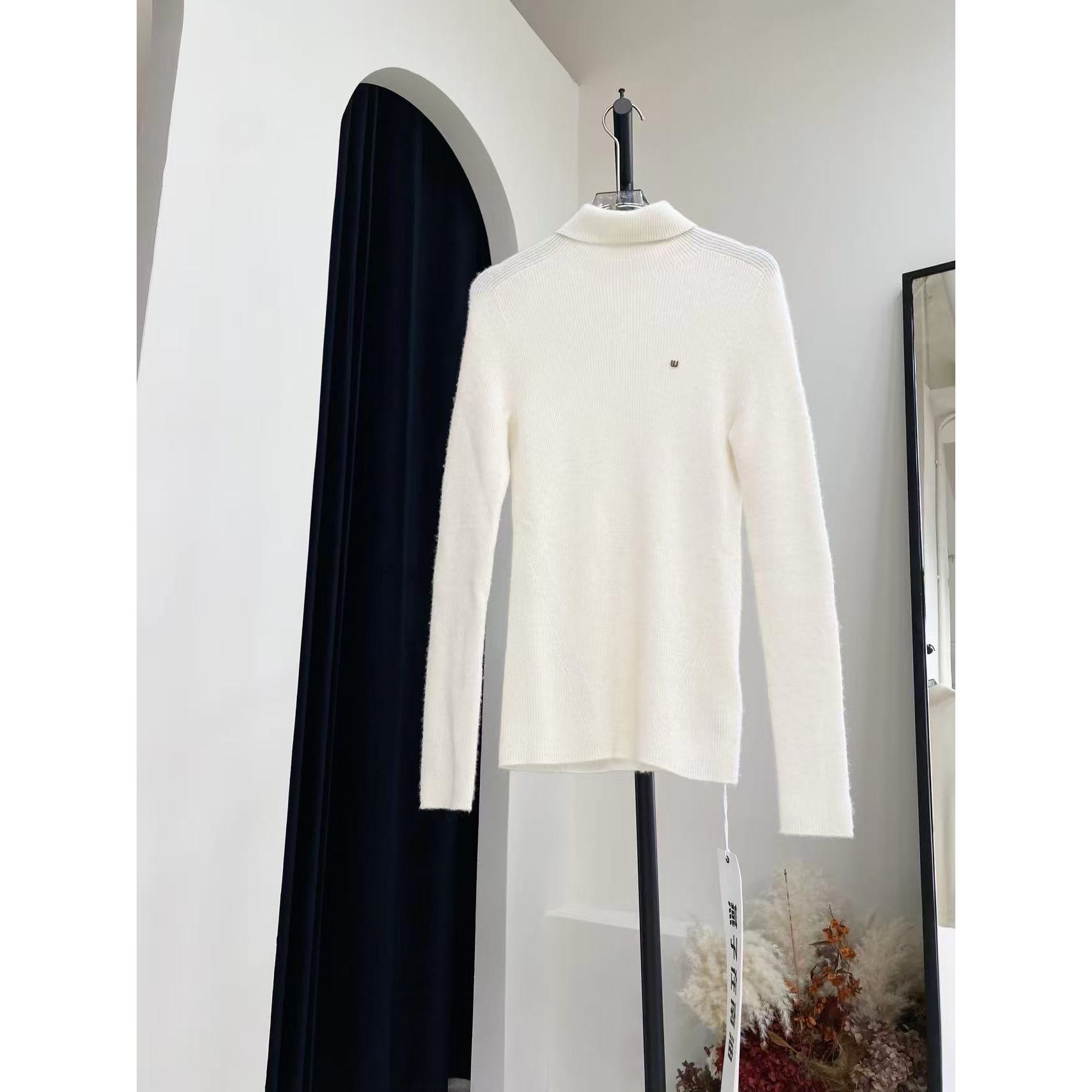 【M。C米尺】衣长65CM山羊绒高领保暖打底毛衣4269