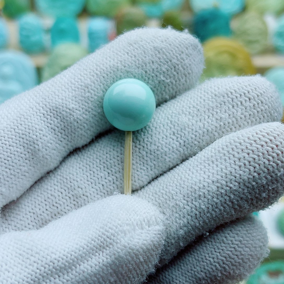 绿松石未镶嵌珠宝奇石11mm