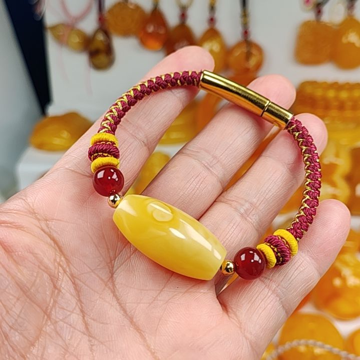 蜜蜡手链未镶嵌手链