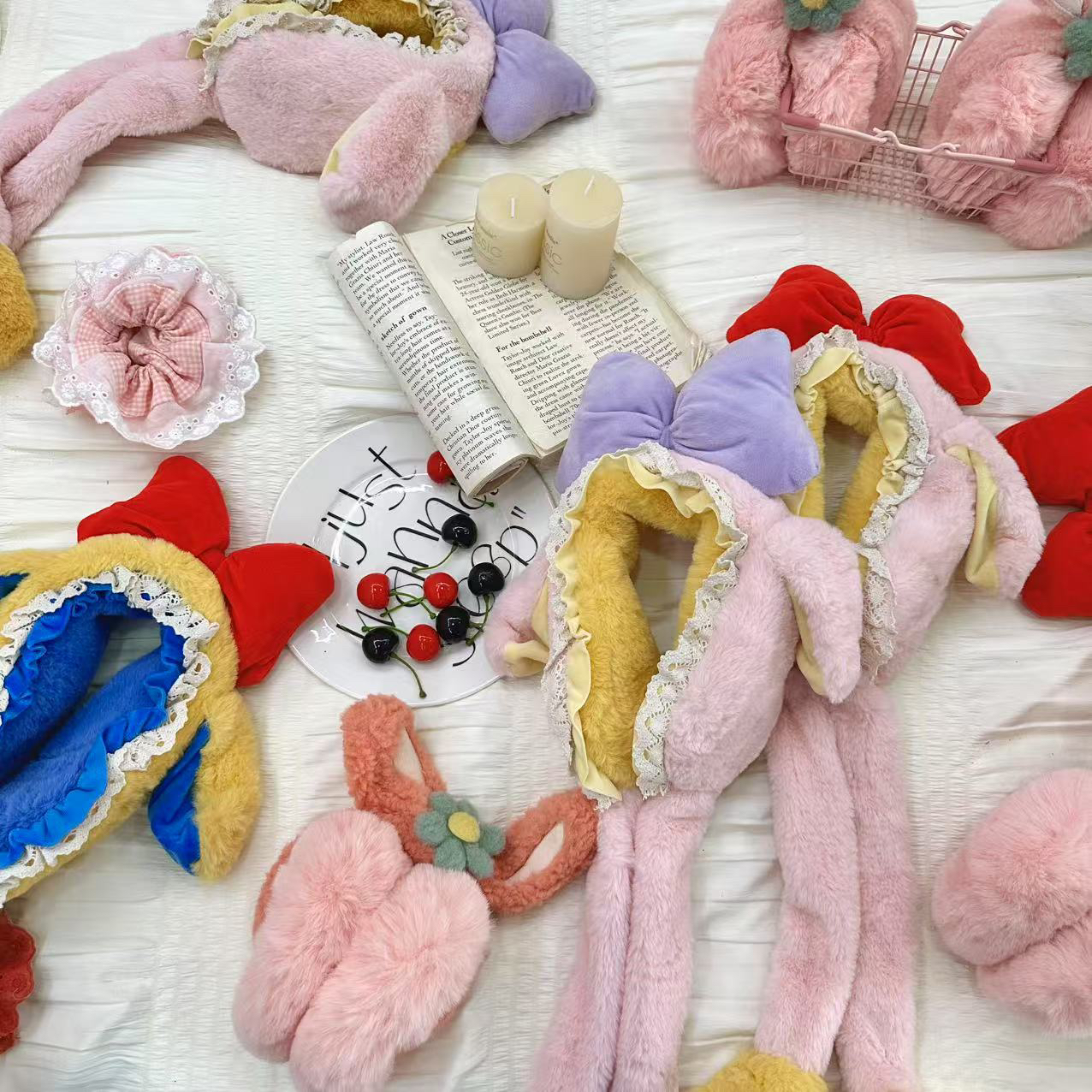 随机发货，不挑款！！！卡通可爱毛绒耳罩冬季加绒加厚保暖防冻护耳套