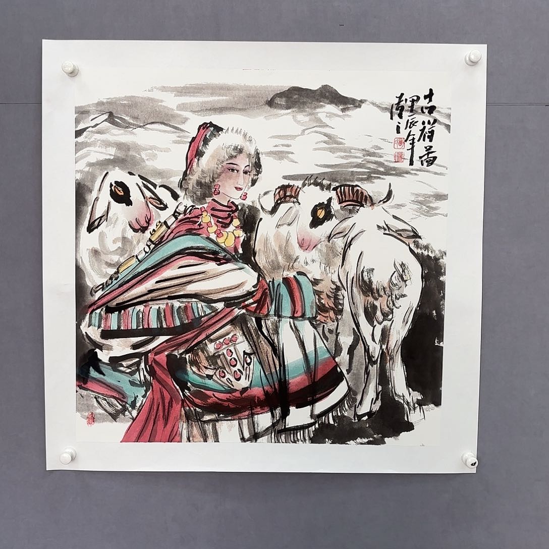 国画亲笔手绘原创