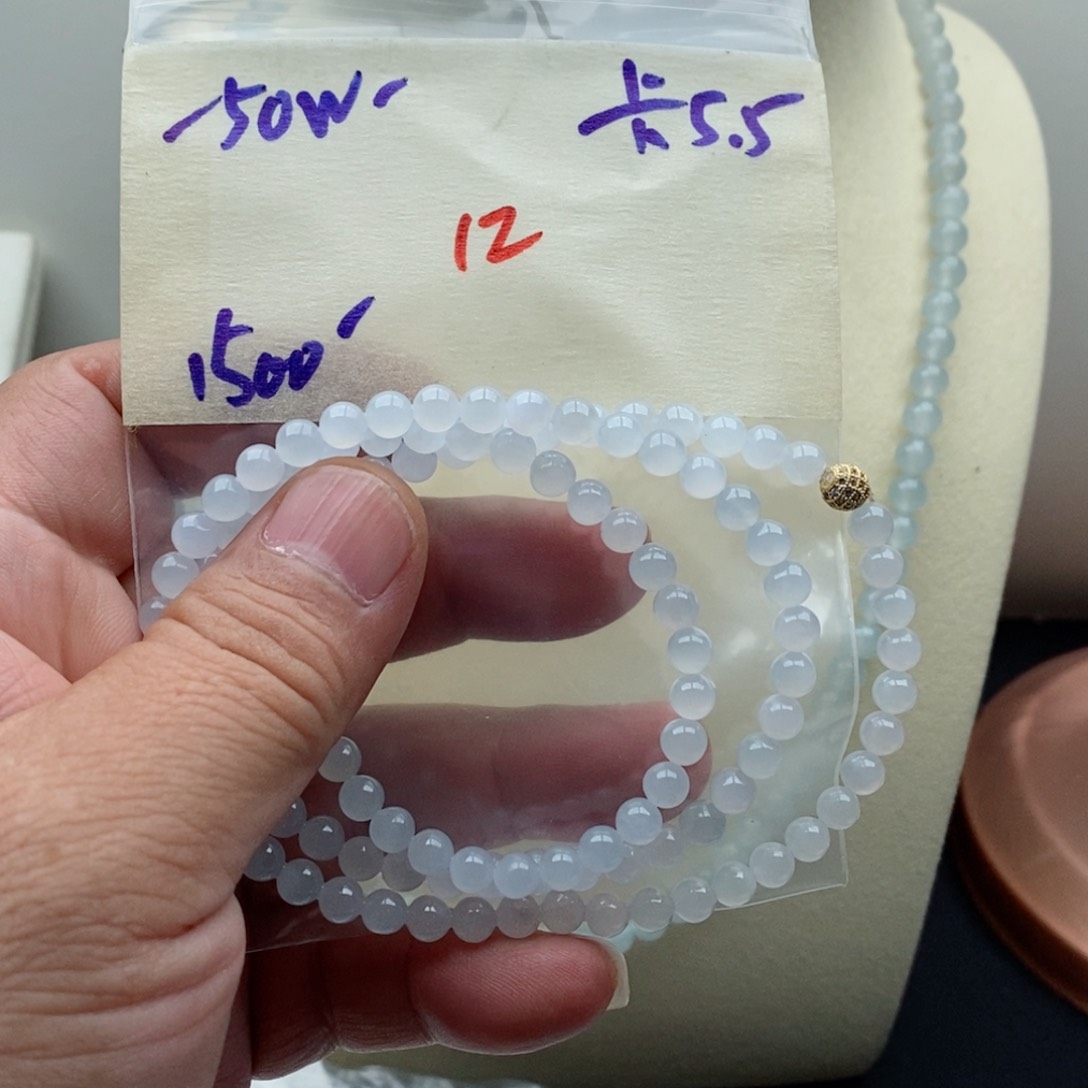 定制翡翠未镶嵌?*喜翡翠珠链