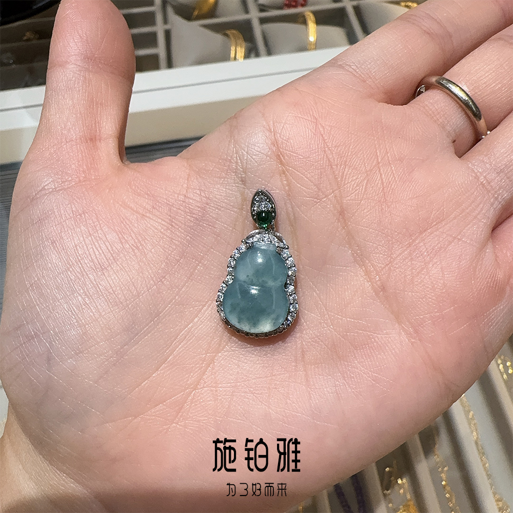 福气满满 翡翠福禄葫芦 