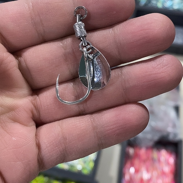 1/0 旋转亮片钩 40 个 颜色随机