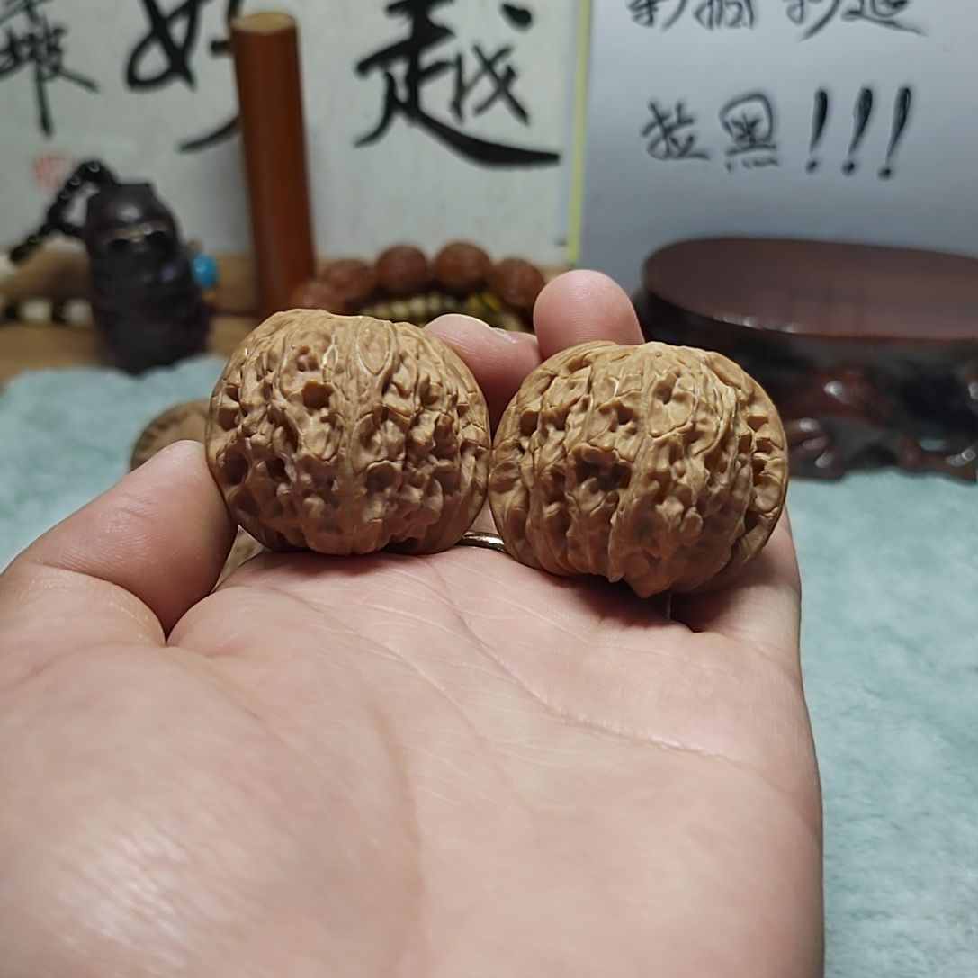 文玩核桃吊坠42磨盘