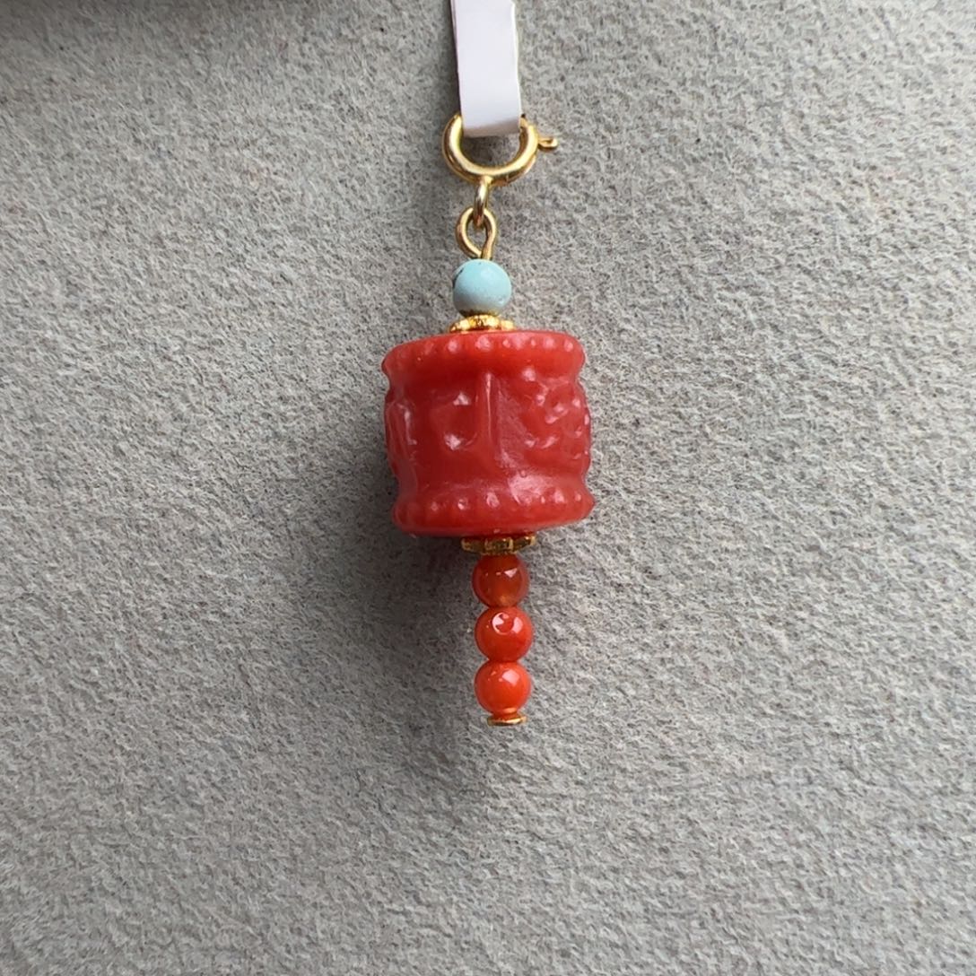 雨***雨南红玛瑙未镶嵌（六字真言9+）