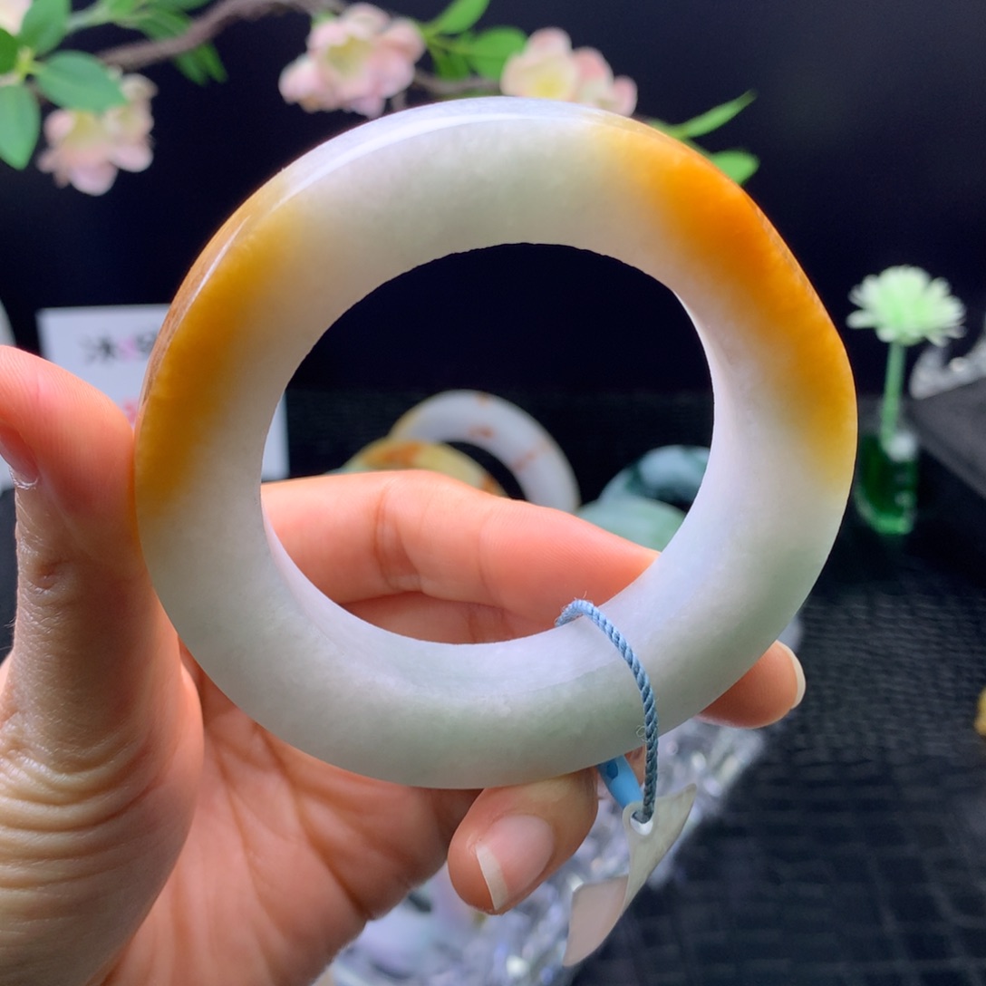 定制翡翠未镶嵌手镯55-65