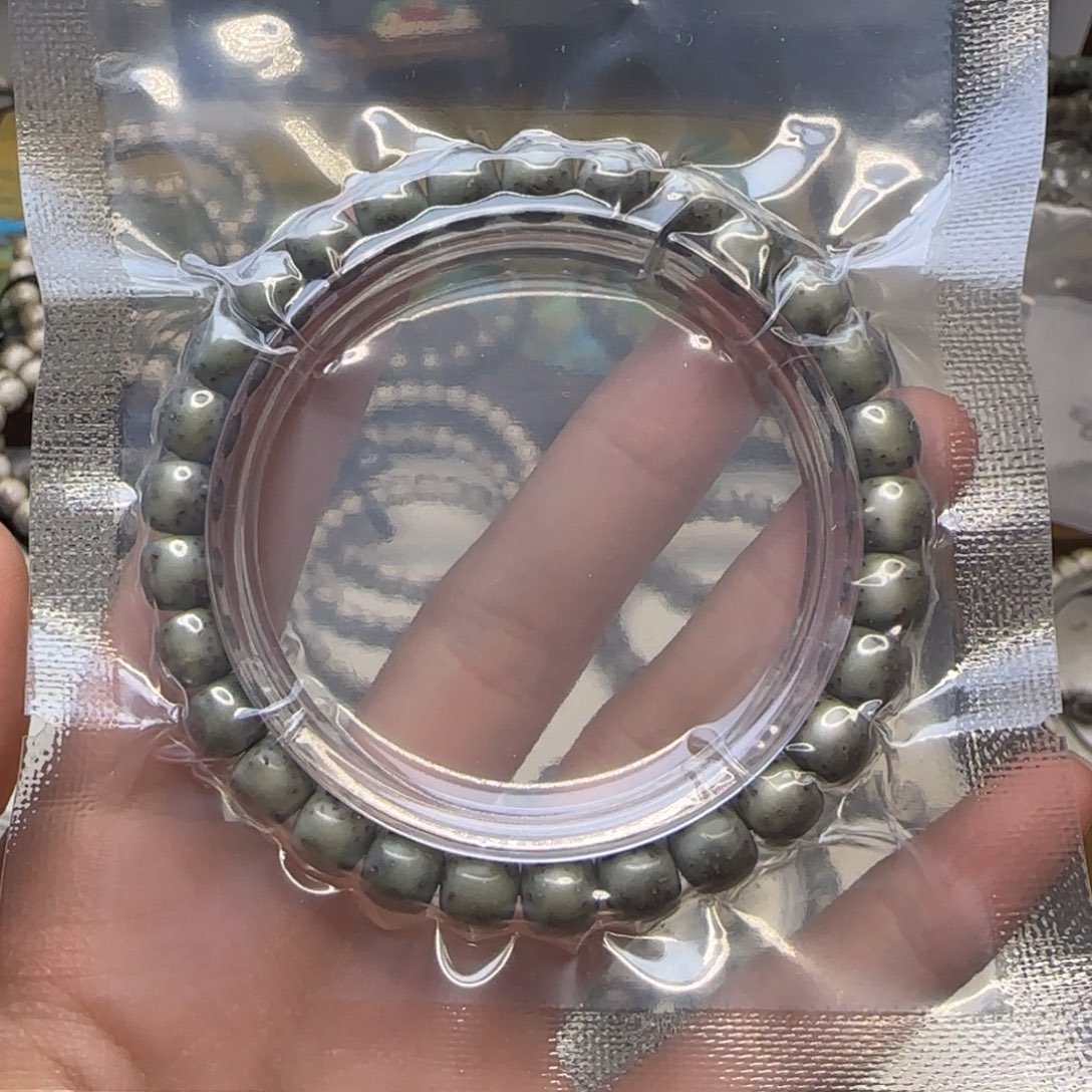 星月菩提手串石玉绿河豚福利款8×7