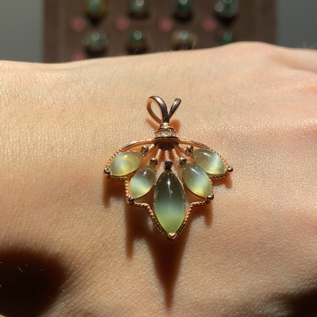 和田玉（碧玉）戒指未镶嵌