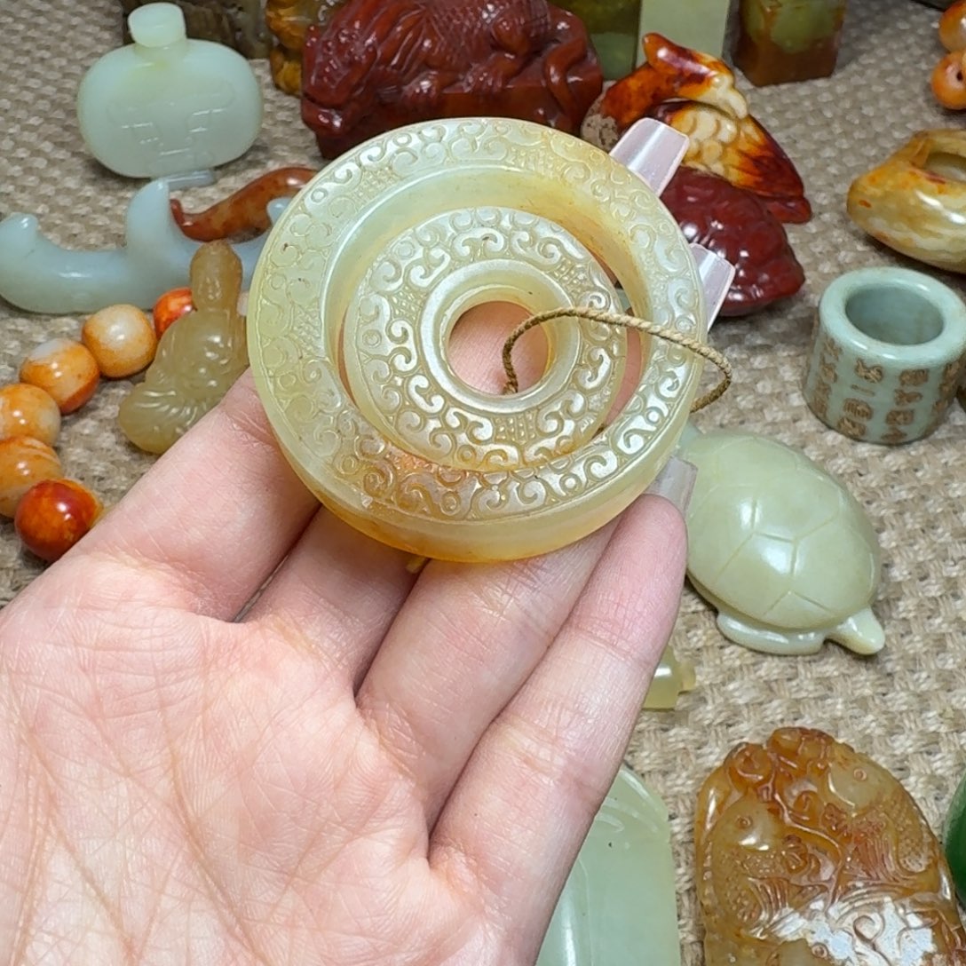 白玉菩提吊坠挂件