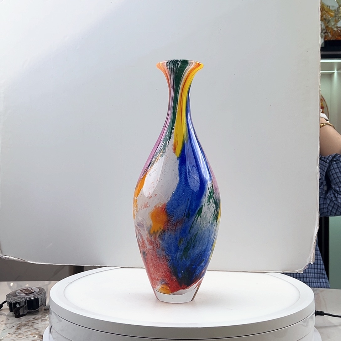 茶盏琉璃水晶花瓶