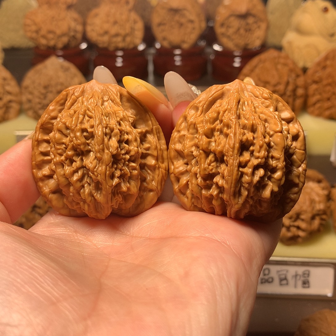 吊坠文玩核桃虎头43全品