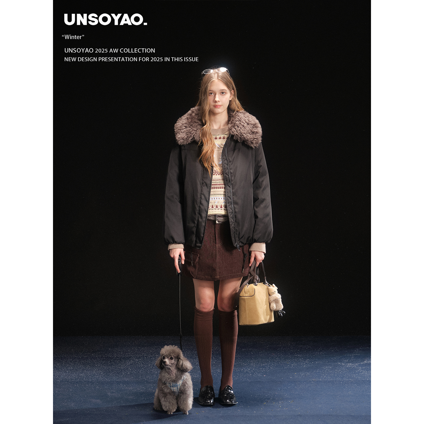 常春藤学院vol“贪吃巧克力”羊毛翻领90白鸭绒派克服棒球服外套