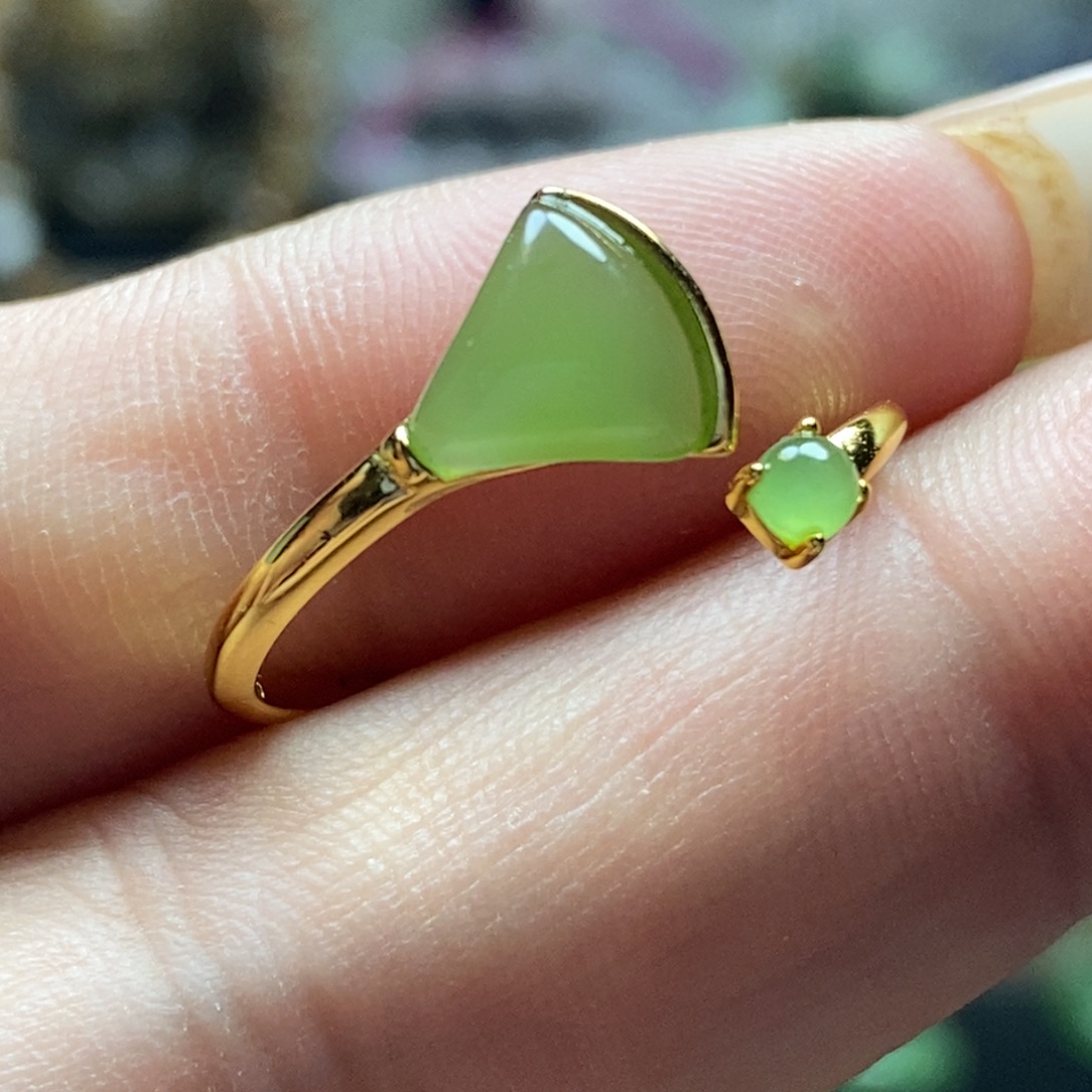 和田玉（碧玉）未镶嵌颈饰手工设计款碧玉无黑点