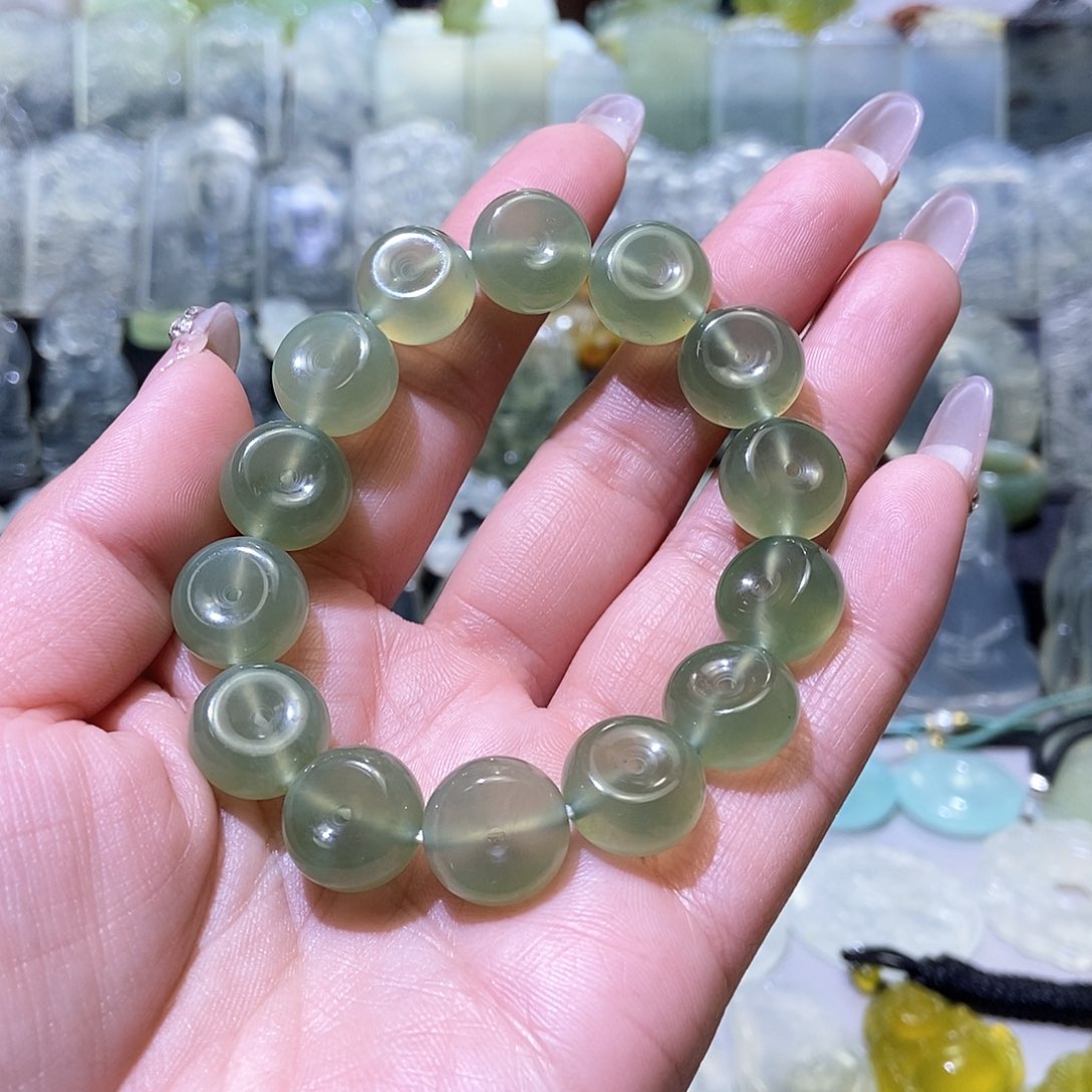 岫玉手链未镶嵌手链