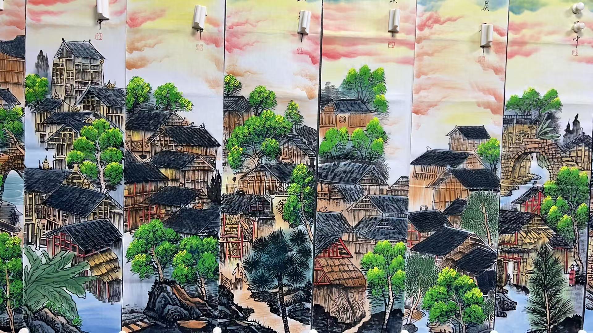 【树新】精品八条屏装饰画通用链接