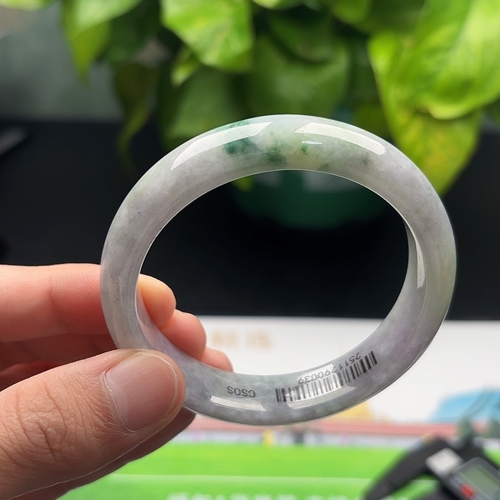 翡翠未镶嵌手镯5859 6