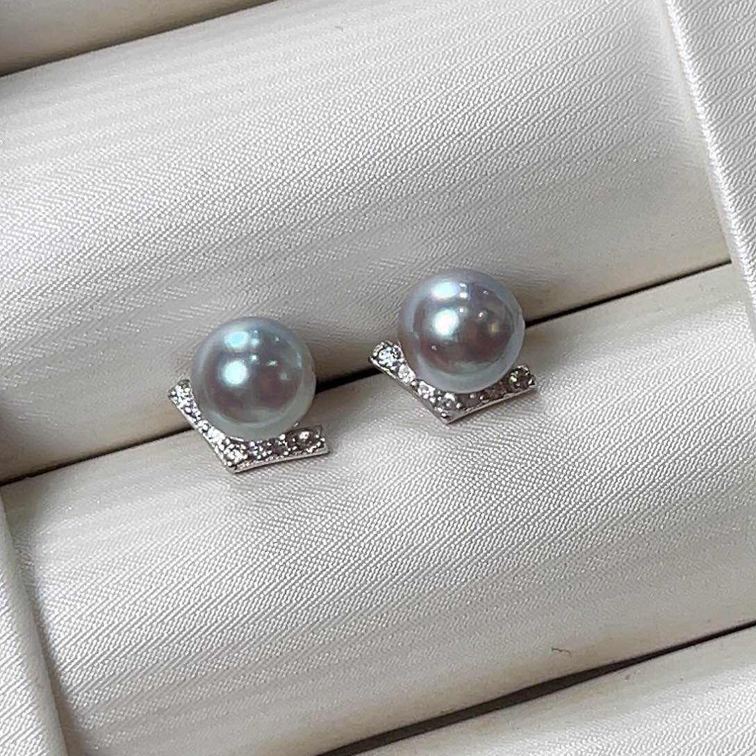 海水珍珠戒指银S925镶嵌