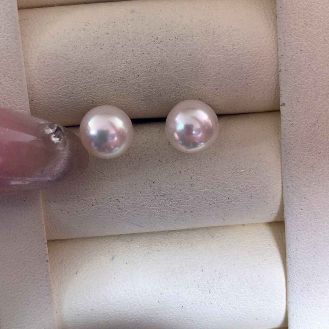 海水珍珠耳饰18K金镶嵌