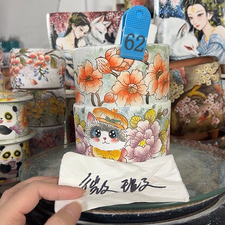 景德镇手绘花盆性价比超高