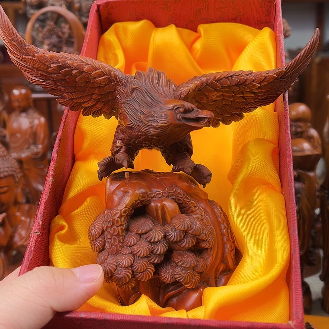 黄杨木黄杨木雕刻宽度16厘米