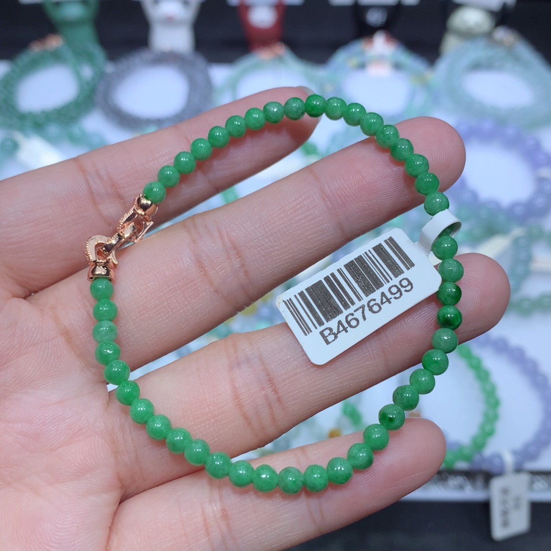 翡翠未镶嵌手串天然