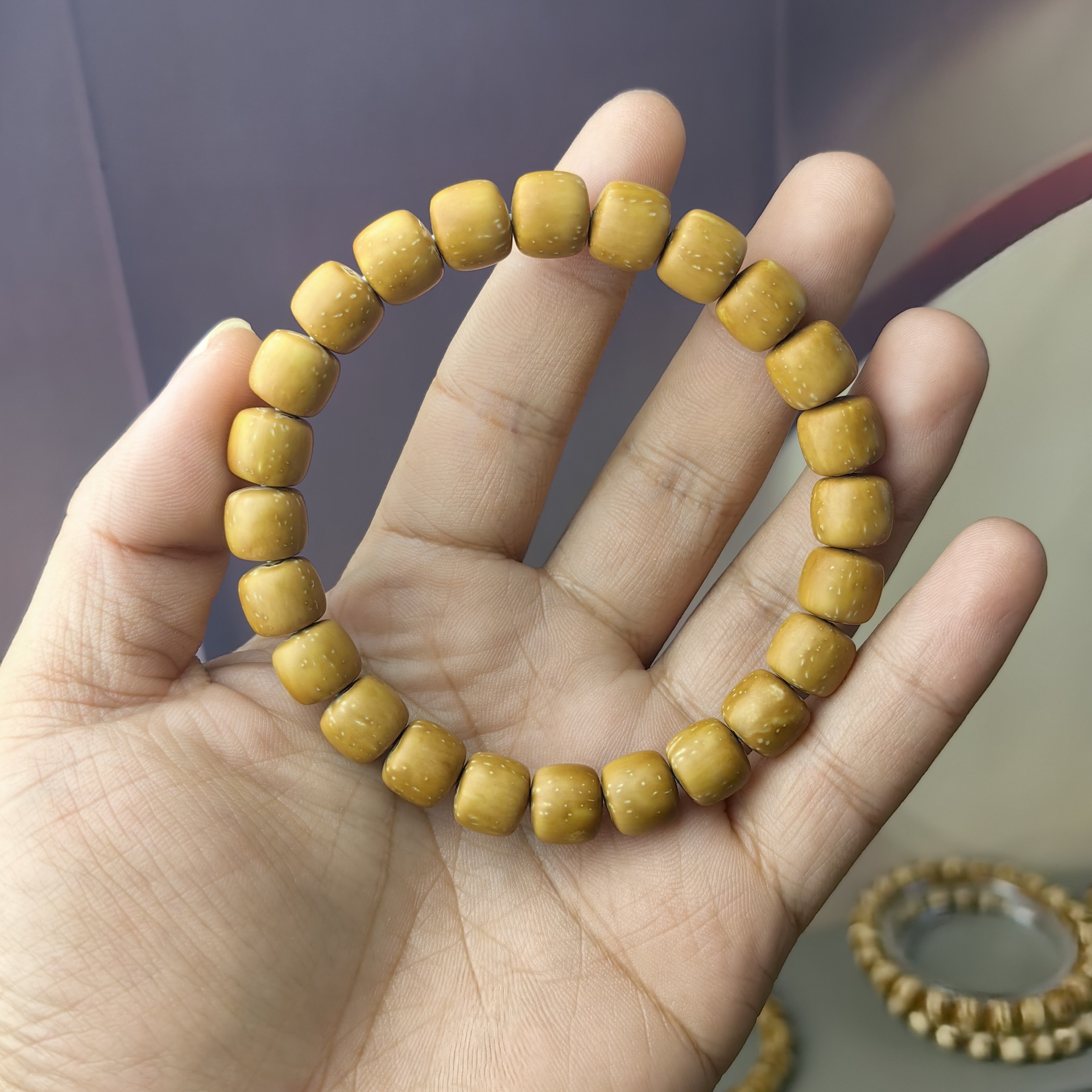 实心紫金鼠老型手串9.7