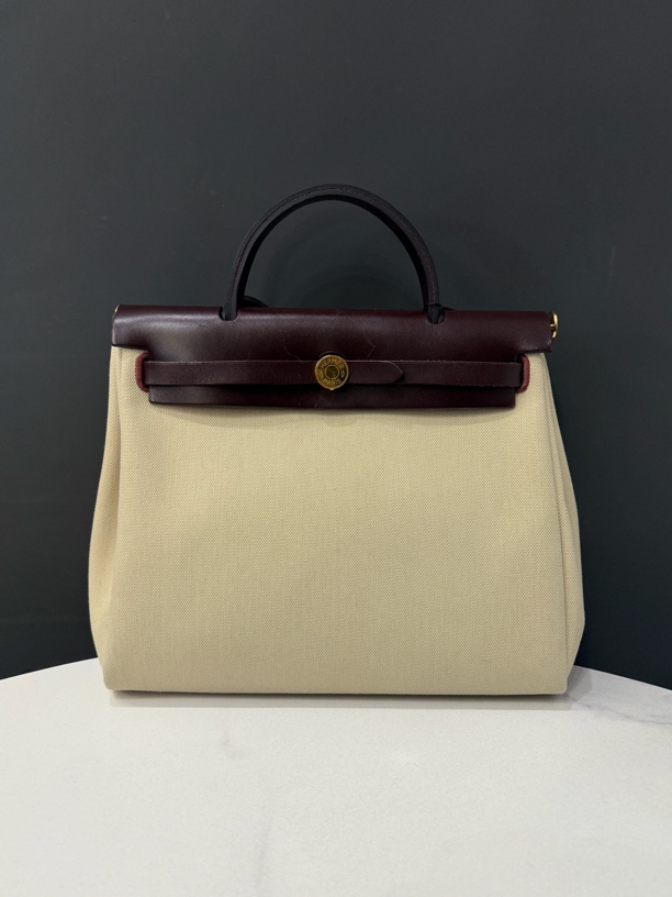 95新 Hermes/爱马仕 herbag单肩包U刻31cm/0475021810