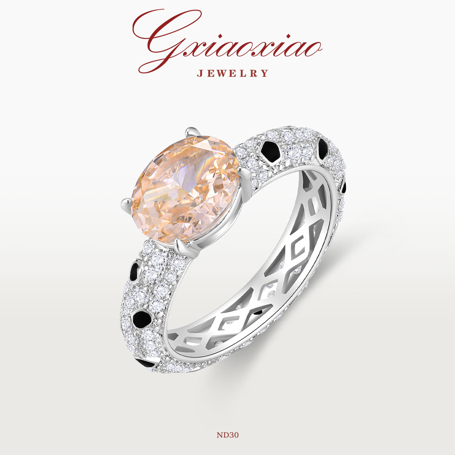 G XIAOXIAO 镀K金【暮色蔷薇】气质高级感百搭戒指 ND30