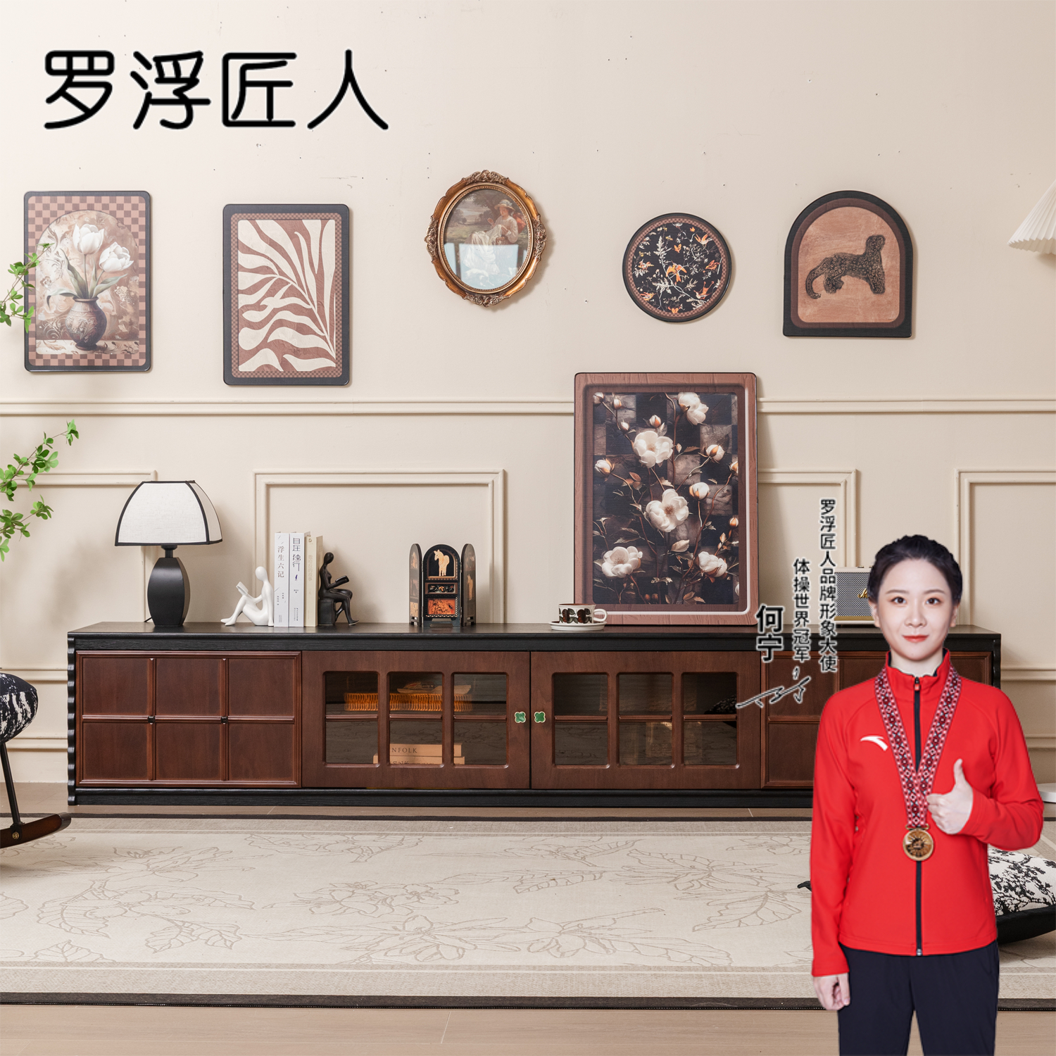 【活动】家具法式复古实木电视柜中古风落地电视机柜美式客厅家用