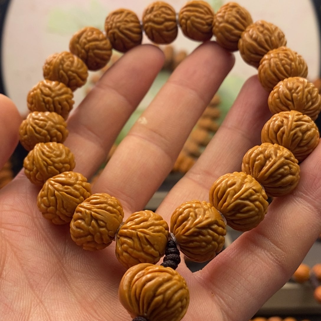 桃核手串15火龙纹手串