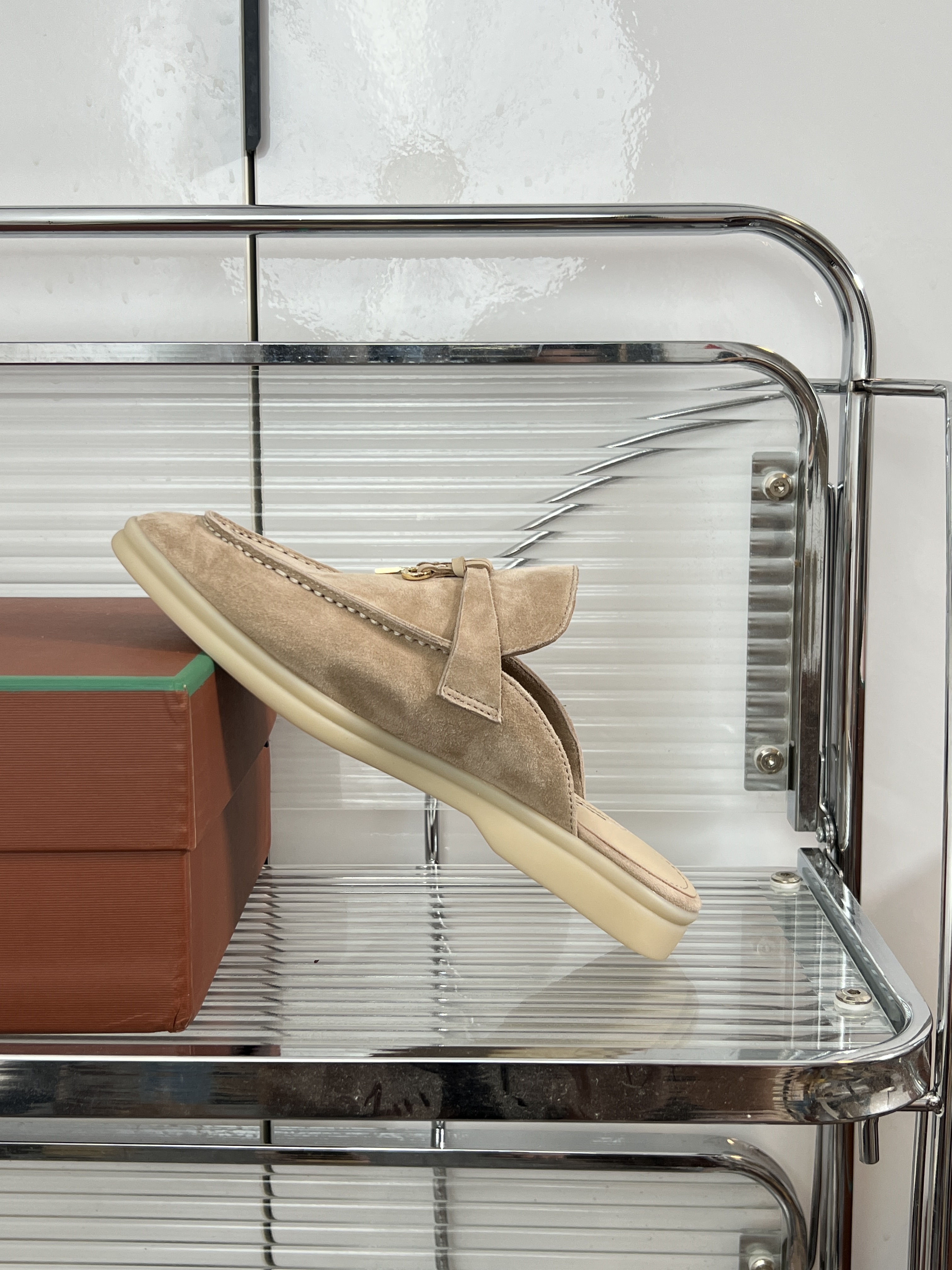 老钱手工经典百搭真皮舒适流苏扣半拖慵懒乐福老钱风必备女鞋